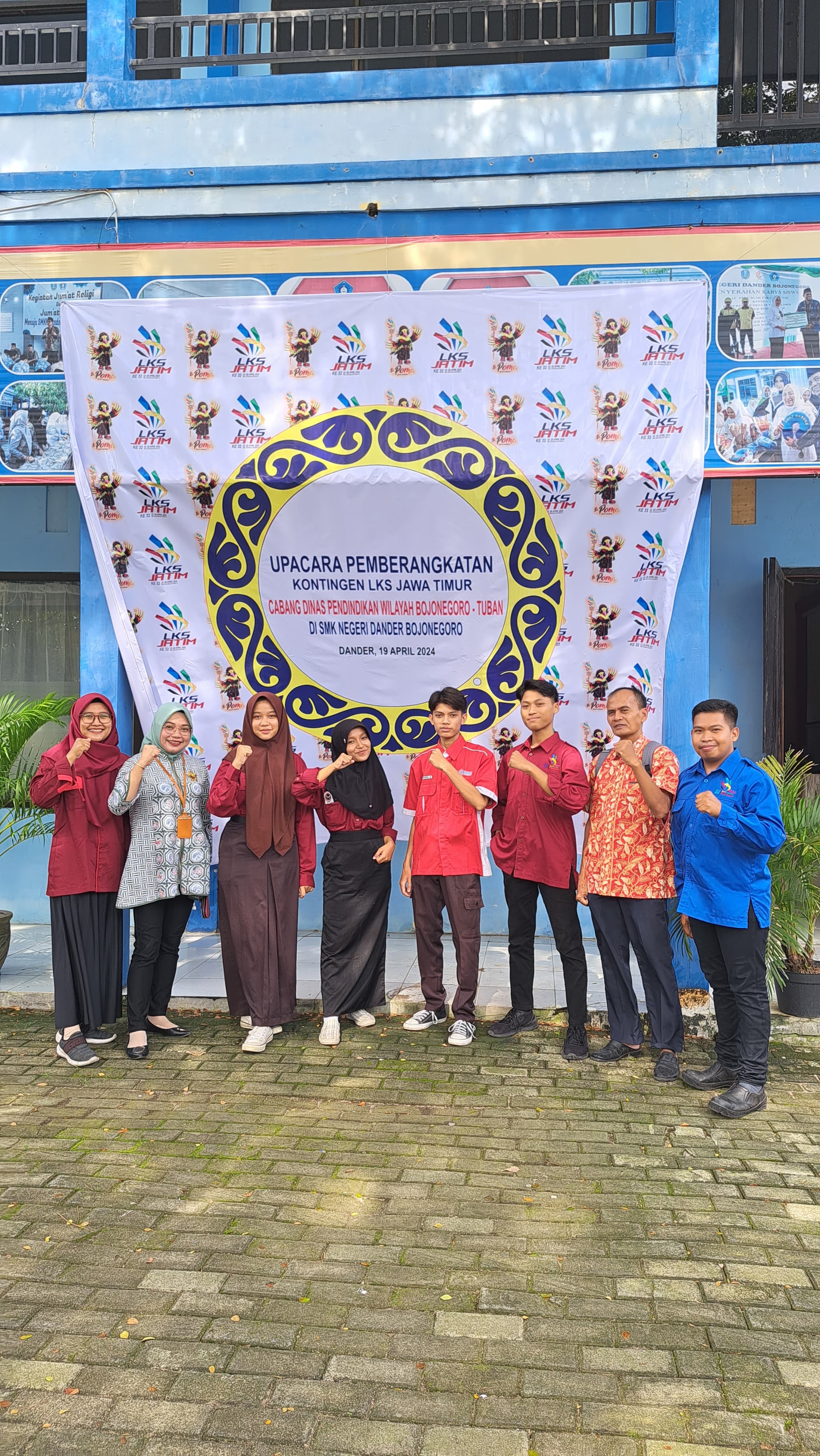 Siap Tanding. Upacara Pemberangkatan Lomba LKS Tingkat Provinsi Jatim Tahun 2024